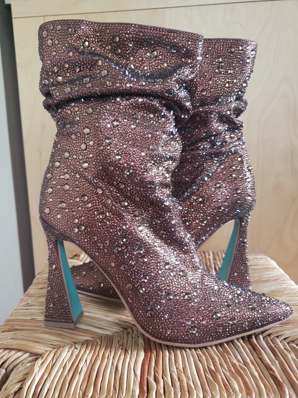 Betsey Johnson Mac Rhinestone Bootie Size 8.5